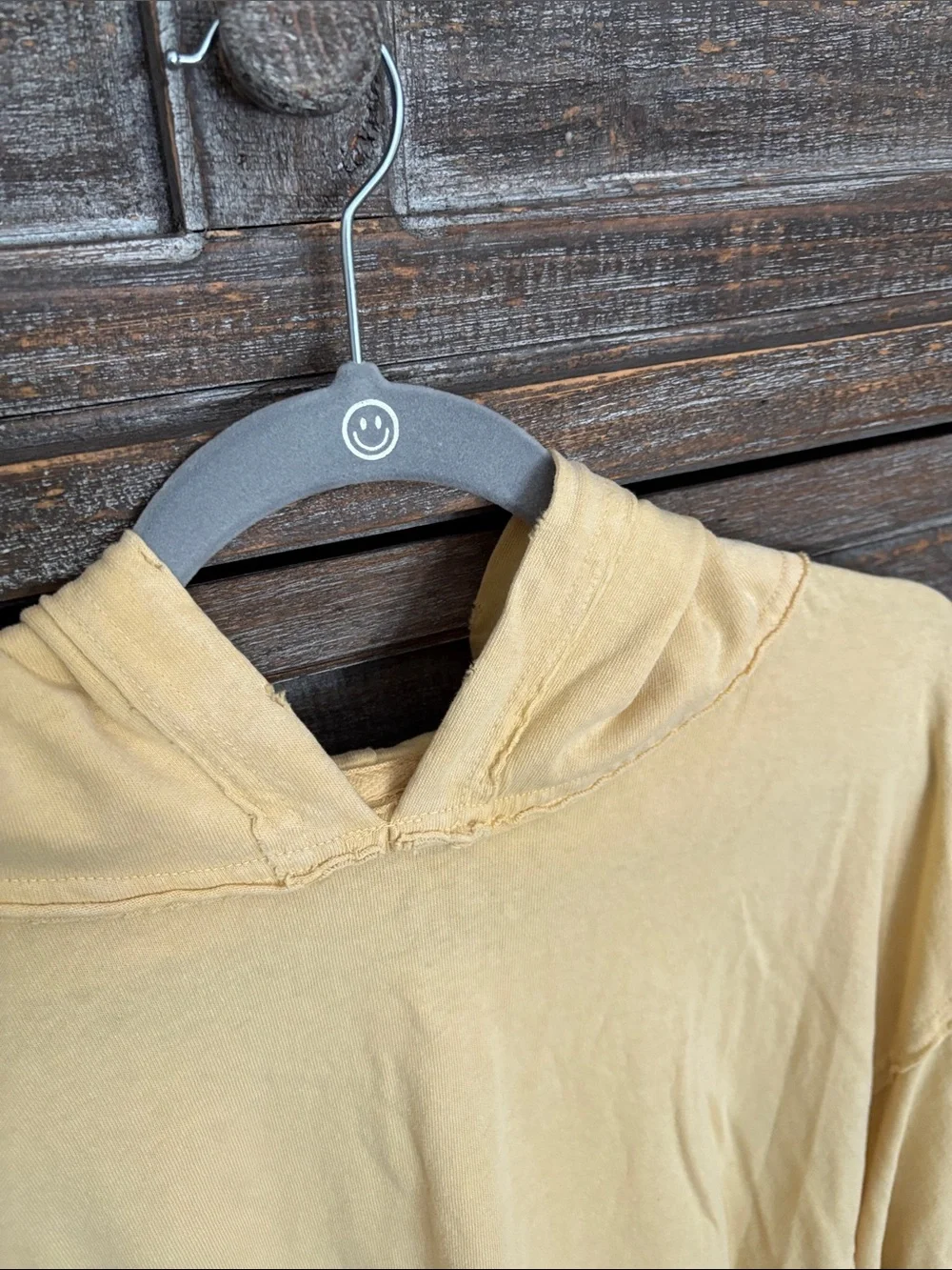 We The Free Hooded Top in Pale Yellow